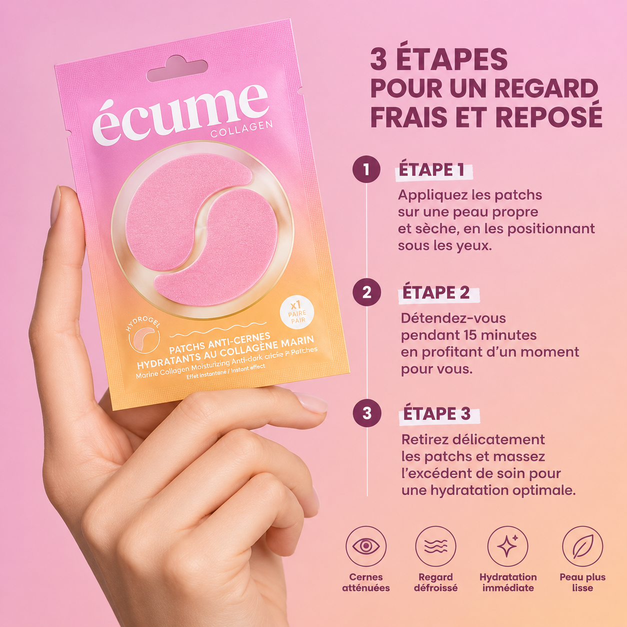 Ecume - Patchs anti-cernes à l'unité